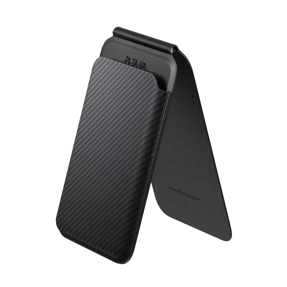 Magnetic Stand Woven Wallet